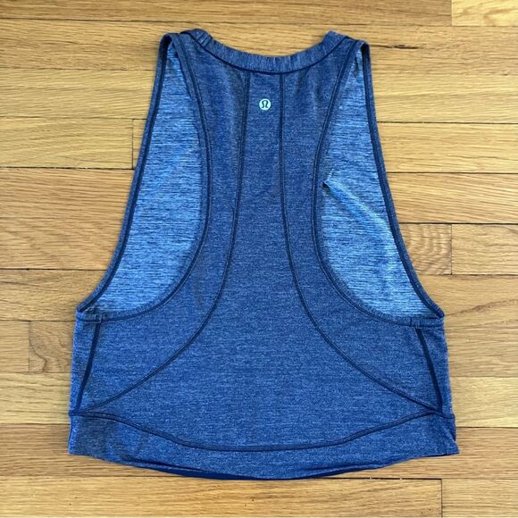 Lululemon Midnight Navy Sleeveless Run Workout Lightweight Pace Perfect Tank 4 - Picture 8 of 8